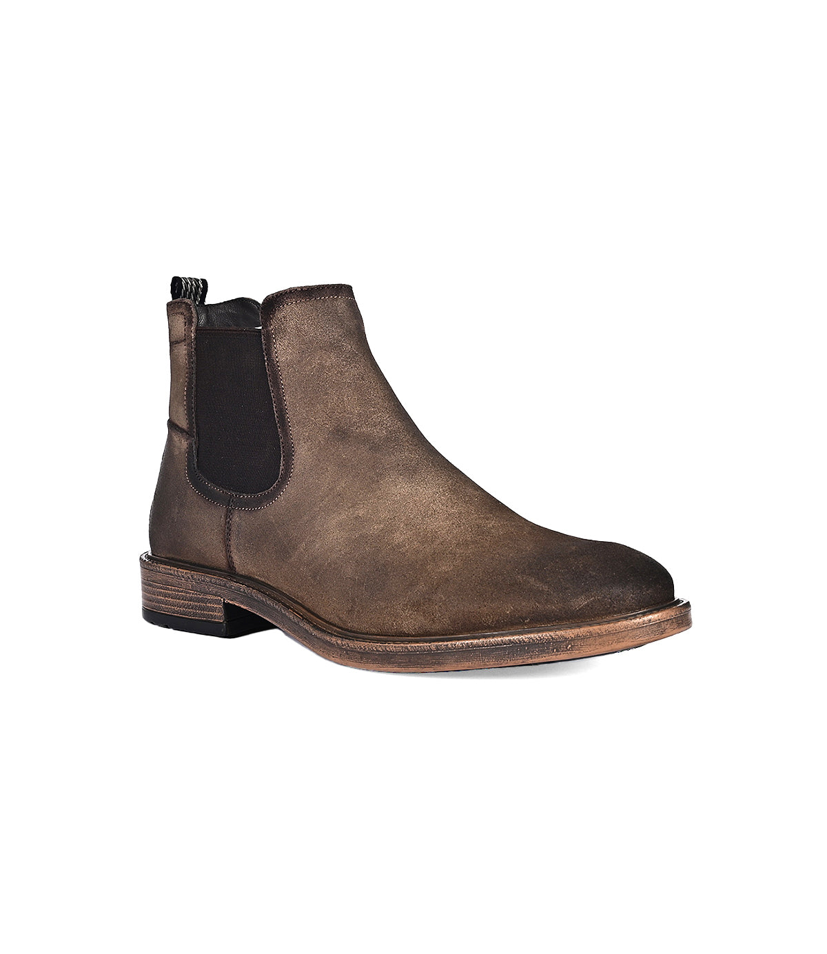 
                  
                    The Jardeen by Roan is a brown leather Chelsea boot that offers versatile style, featuring an elastic side panel and wooden sole detail, all showcased against a plain white background for an effortless slip-on experience.
                  
                